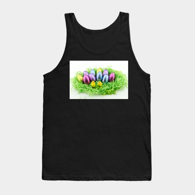 Coloured Foil Chocolate Eggs Tank Top by Russell102